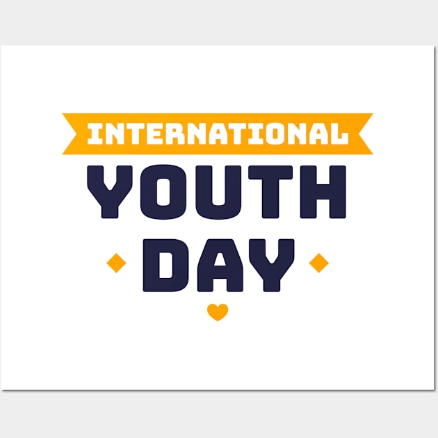 International youth day t-shirt Wall Art by aalfndi